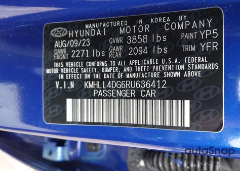 2024 Hyundai Elantra Se from USA, damaged, VIN KMHLL4DG6RU636412